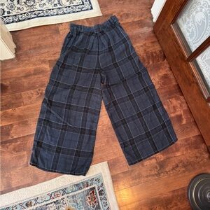 OBEY Blue + Black Plaid Pants